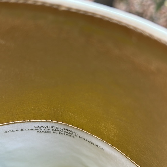 Sexy white cowhide leather stiletto boots in size 7.5 - Picture 11 of 11